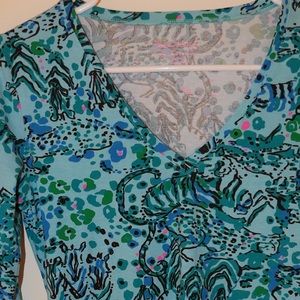 Blue lily pulitzer shirt